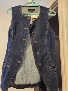 Banana Republic Long Denim Vest